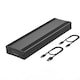 Carcasa Rack Extern M2. NVME SATA SSD, JESWO®, UASP, USB 3.1 Gen 2, 10Gbps, Pentru 2230/2242/2260/2280 M.2 NVMe M/B+M si SATA B+M, Cu Cabluri USB C la C Si USB A la C, Aluminiu, Negru
