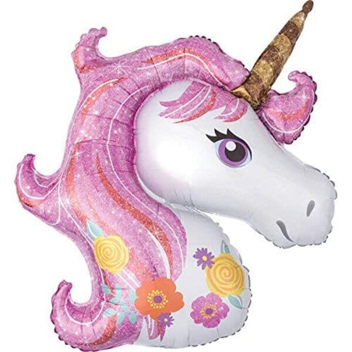 Balon folie, Unicorn multicolor, 90 cm, Party Shop
