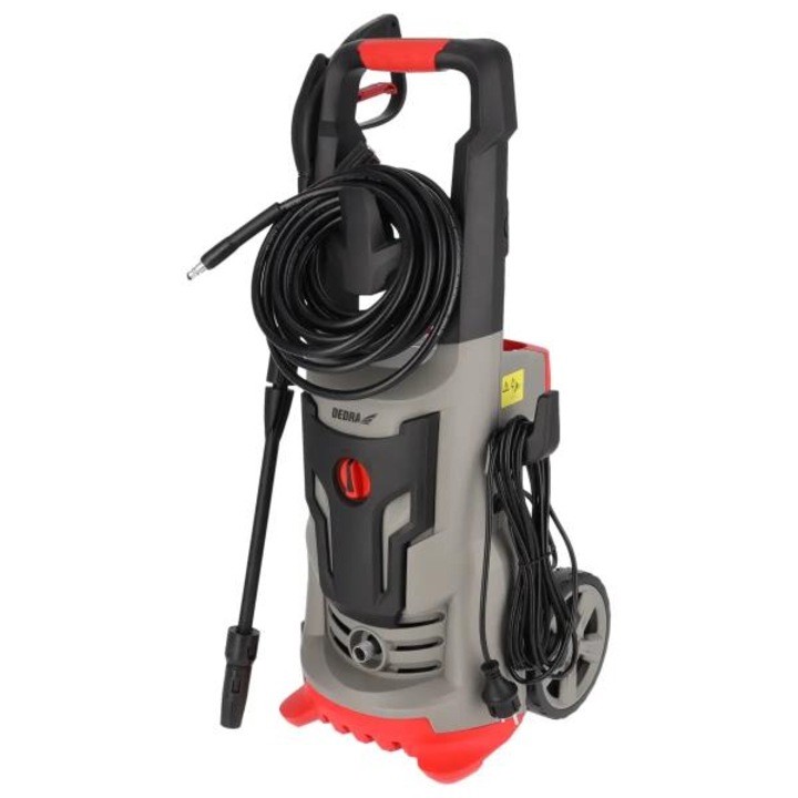 Masina de spalat cu inalta presiune, Dedra, 2400W, 120/180bar, 480L/H, furtun 8M, Negru/Rosu