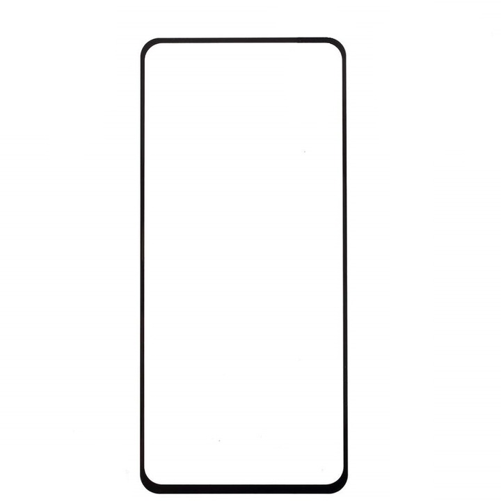 Apple iPhone 7/SE 2020 telefonnal kompatibilis védőfólia, biztosított üveg, 5D, teljes burkolat, fekete-átlátszó