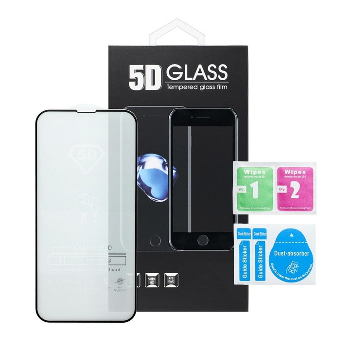 Стъклен Протектор 5D Omi за Samsung Galaxy A24 5G/A25 5G черен