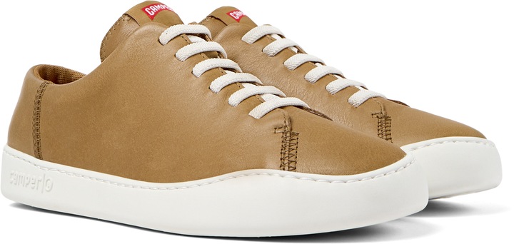Camper, Pantofi sport de piele Peu Touring, Maro deschis, 43