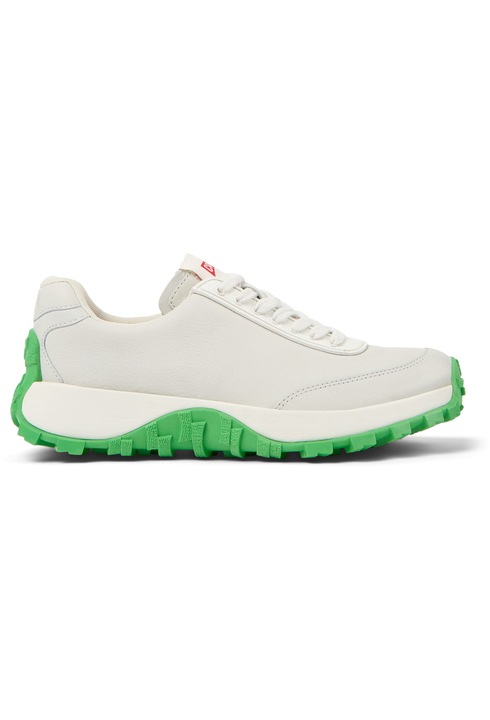 Camper, Pantofi sport Drift Trail cu insertii din piele intoarsa, Alb/Verde