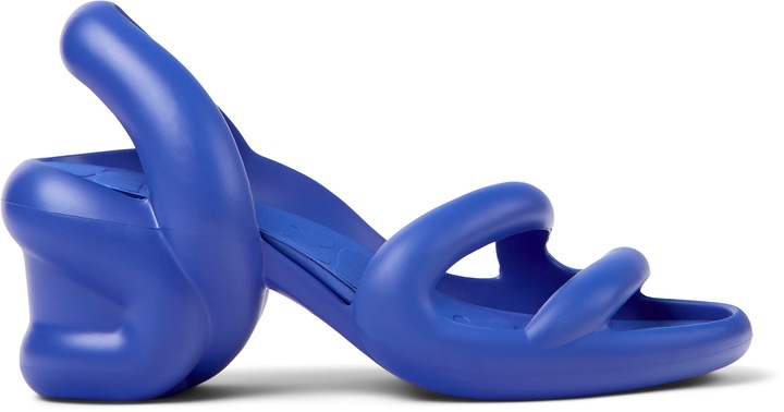 Camper, Sandale slingback cu toc masiv Kobarah, Albastru indigo
