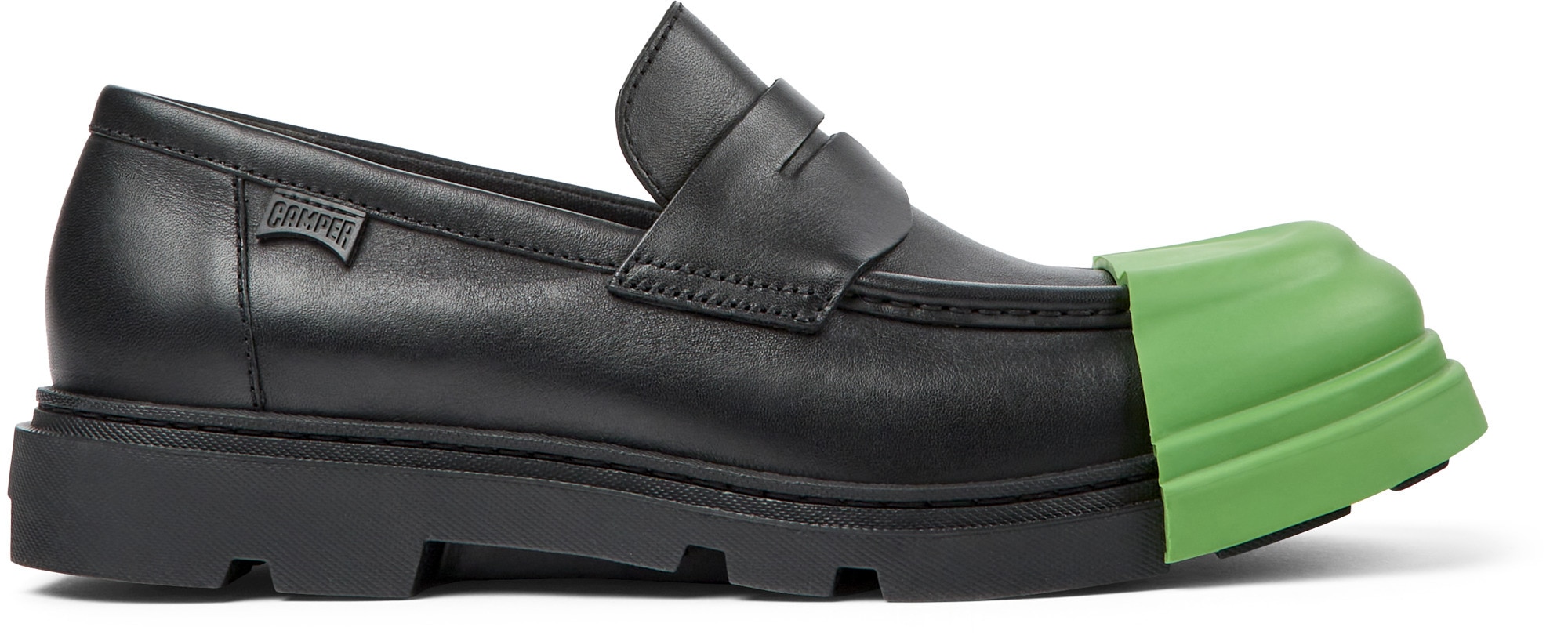 Camper, Pantofi loafer de piele cu aplicatie cap-toe Junction