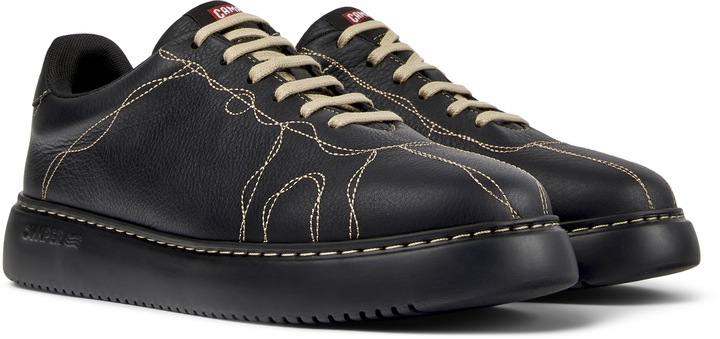 Camper, Pantofi sport de piele Runner K21 20639, Negru, 44