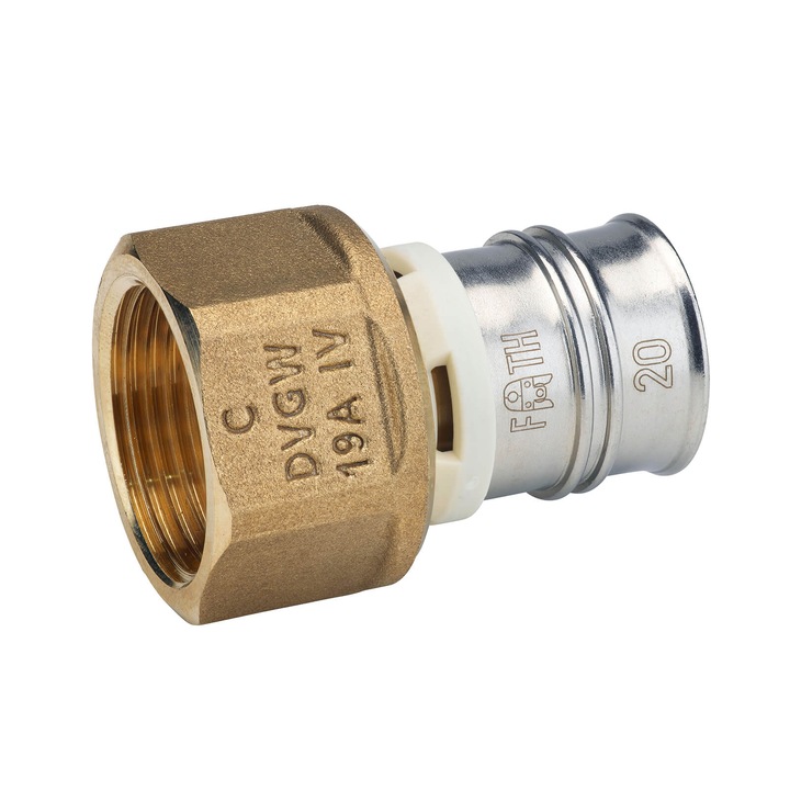 Racord sertizare cu filet interior din alama, 20 mm - 3/4“, FRANKISCHE - ALPEX-DUO