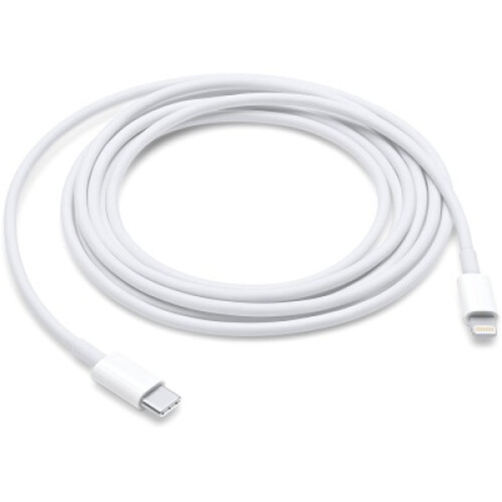 Apple adatkábel, töltőkábel fehér 2m OEM (USB-C, Lightning) (MKQ42AM/A)