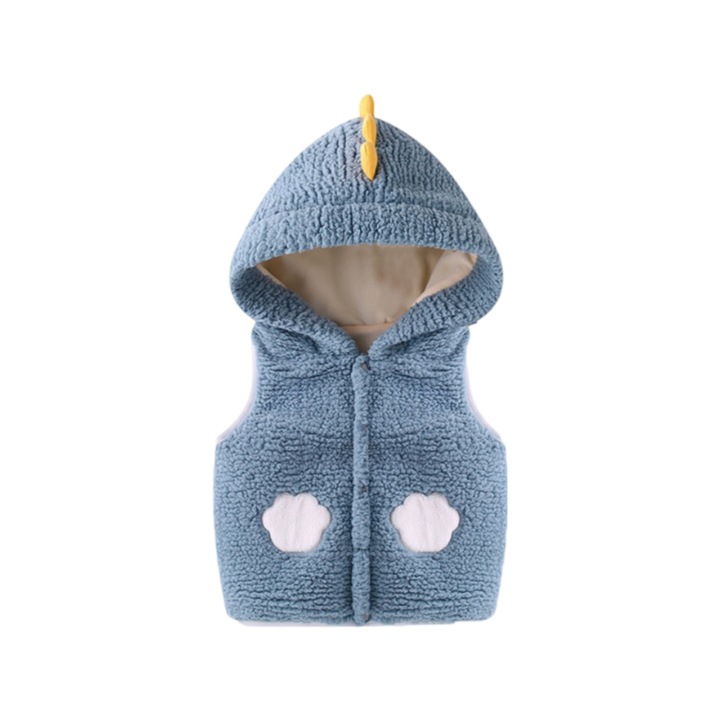 ALC™ bolyhos pelenkázóbetét, kapucnis kapucnis, meleg, nyuszi alakú, babáknak, kék