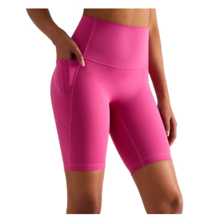 Női jóganadrág, Nylon, Pink, Rózsaszín