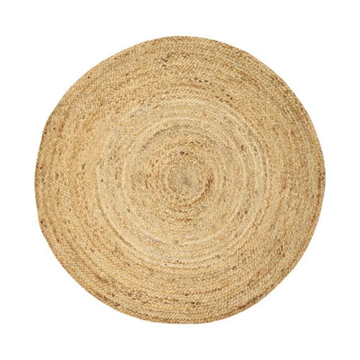 Covor Rotund Iuta Natur Ø 120 Cm