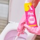 Set The Pink Stuff Miracle Cleaning - 1x Gel curatare pentru vasul toaletei 750 ml + 1 x Solutie pentru curatat baia 750 ml