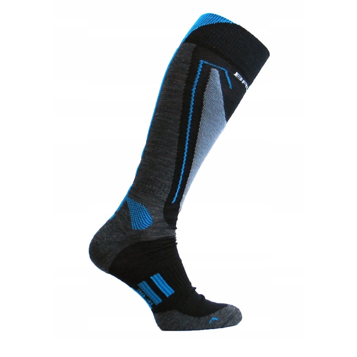 Ferfi sportzokni, Brubeckfeqwg, Fekete/Kék, 39-41