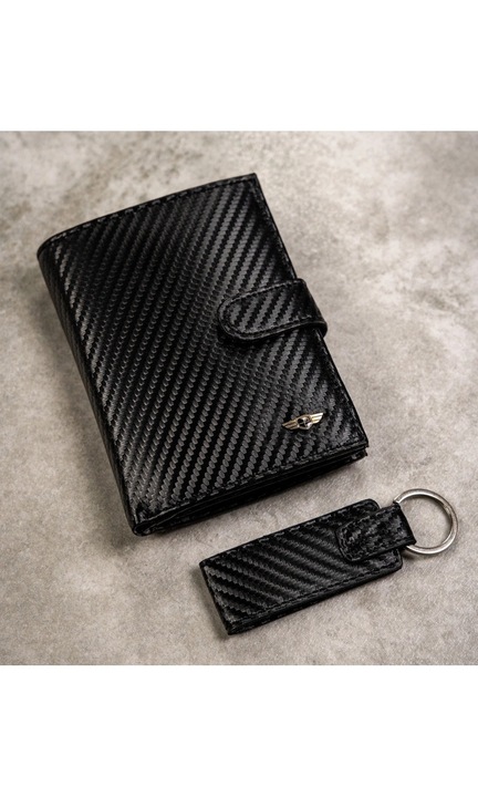 Férfi bőr pénztárca, Peterson, Asami, fekete, One size INTL