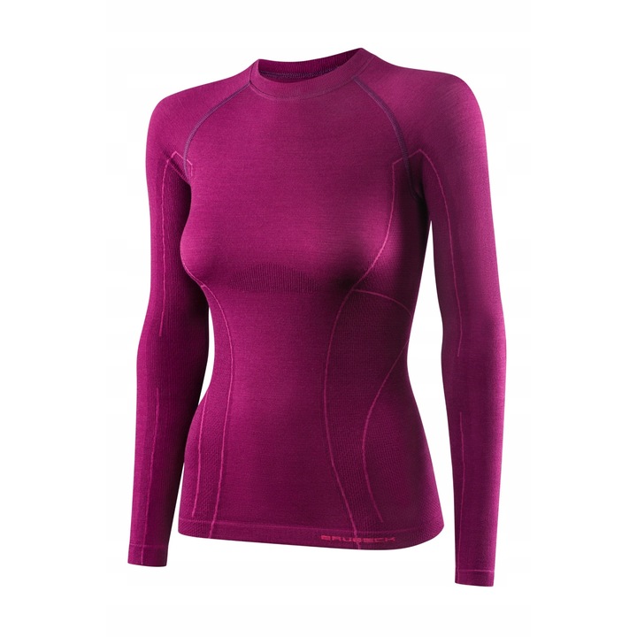 Brubeck noi sportbluz, Active Wool, Merino gyapju, Pink, Rózsaszín, S