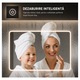 Oglinda Baie Premium, Iluminare LED cu Touch, Sistem Dezaburire, Ceas si Termometru 60x80 cm
