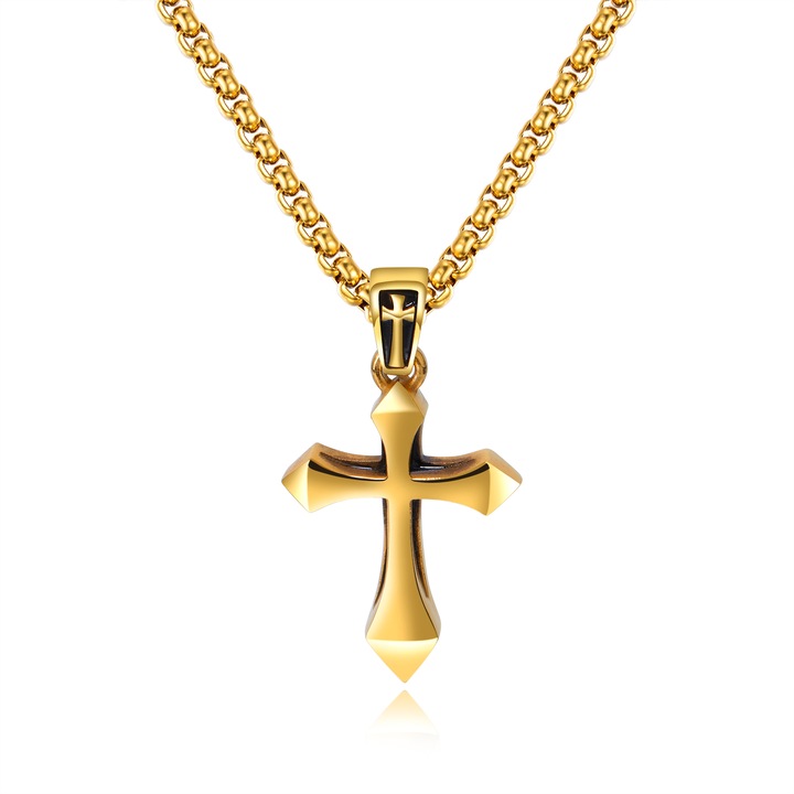 Colier inox cruce, BeSpecial, CLR381, 55 cm