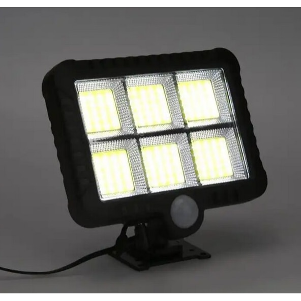 Комплект 5 соларни лампи 120 LED, 30W, сензор за движение, 5 метра ...