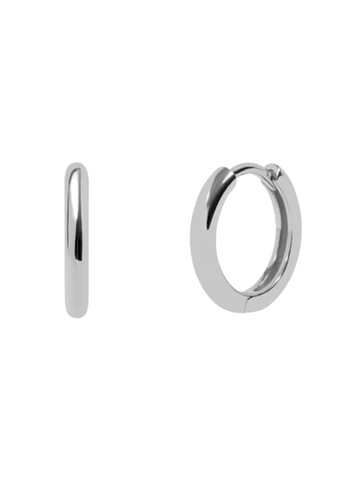 Cercei rotunzi din argint 925 Essential Hoops, Argintiu