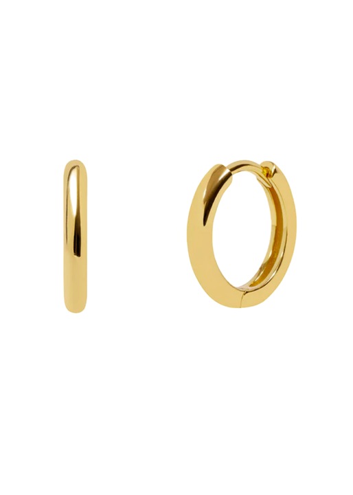 Cercei rotunzi din argint 925 Essential Hoops, Auriu