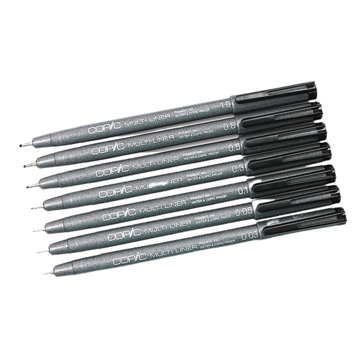 Set 7 Multiliner Copic, A-2, Negru - eMAG.ro