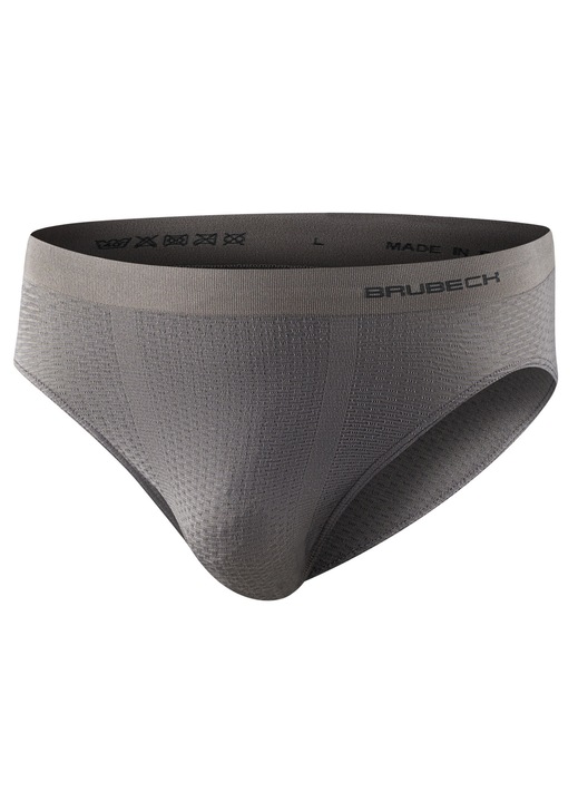 Chiloti barbati Brubeck, Base Layer, Poliamida/Polipropilena, Gri, Gri