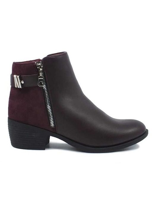 Botine dama Fashion inchidere cu fermoar lateral cu fermoar decorativ P0