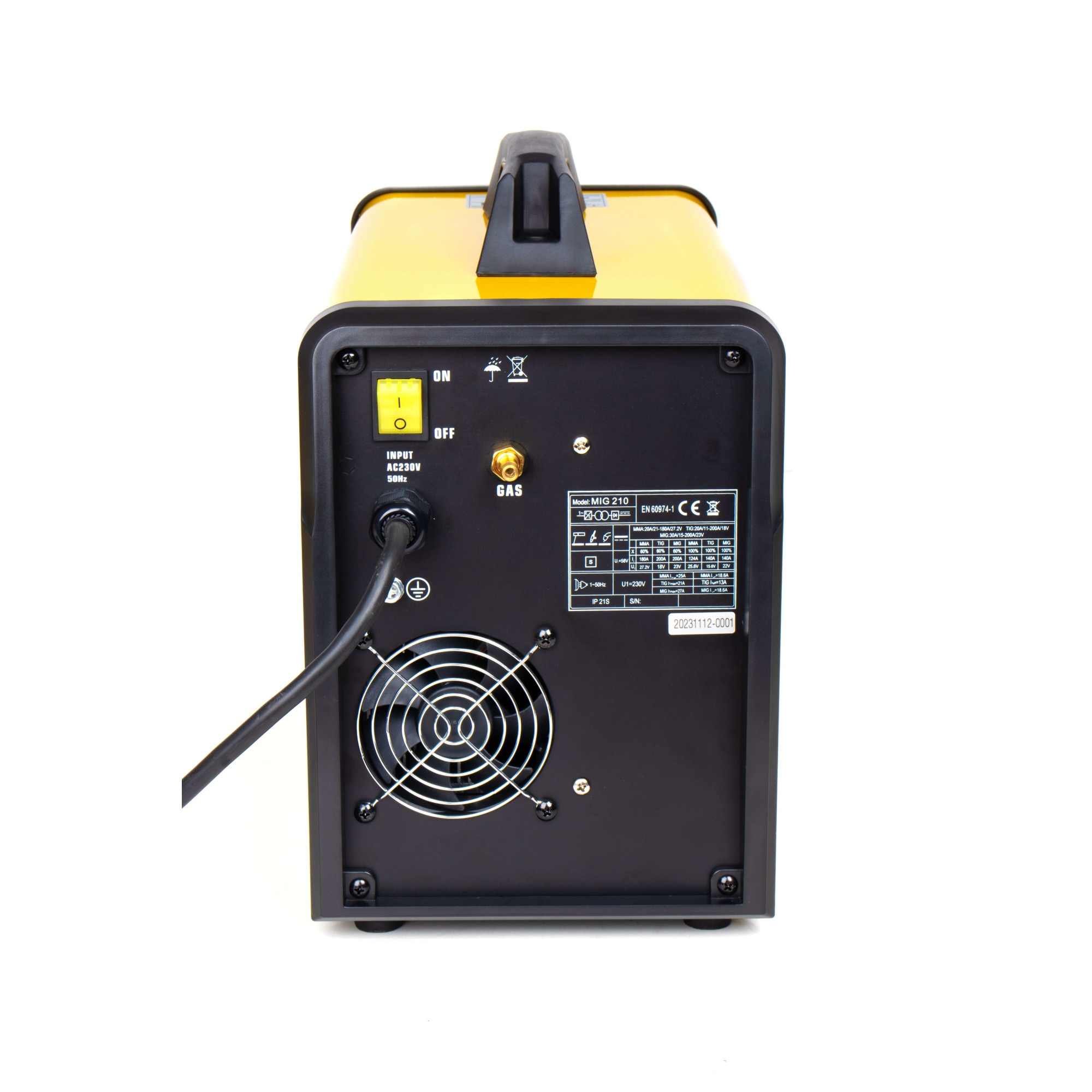 Invertor de sudura multiproces Intensiv 53241 MIG 210, MIG/TIG/MMA, 200 ...