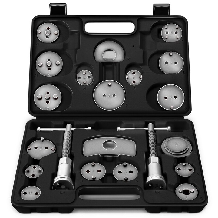 Trusa etriere pentru pistoane frana, presa, 22 piese, negru