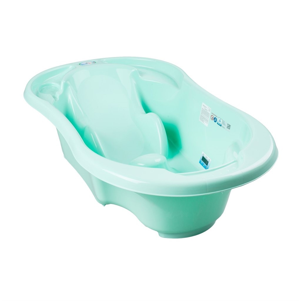 Cadita anatomica cu senzor de temperatura copii Tega baby menta
