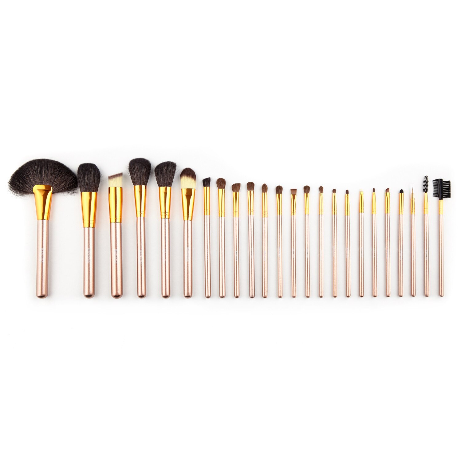 Set 24 Pensule Machiaj Megaga ProBeauty Natural Hair