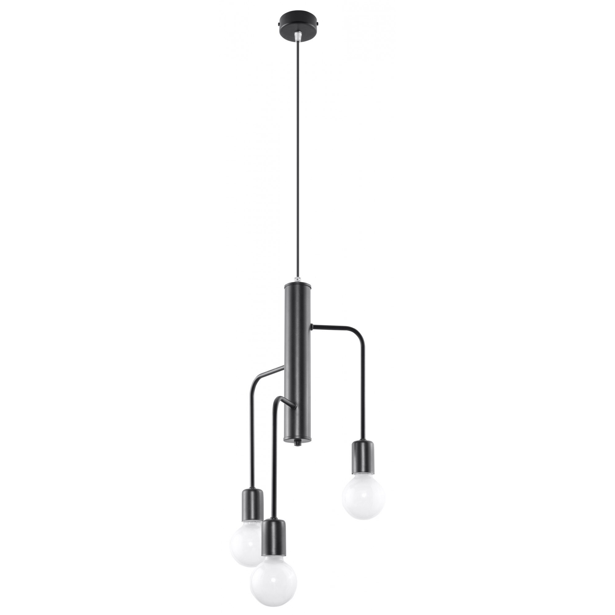 Candelabru Sollux Lighting Duomo E27, 60W, Loft Design, Negru