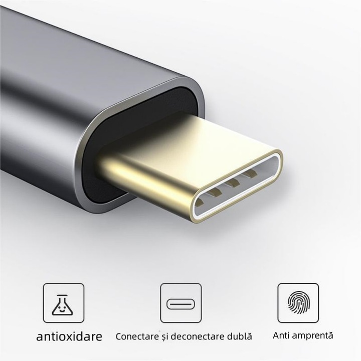 Адаптер, USB-C/HDMI, черен - eMAG.bg