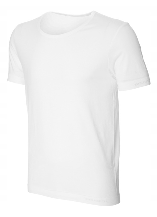 Férfi póló, Brubeck, Pamut, Fehér, Fehér