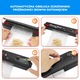 Aparat de vidat Vacuum Sealer 90W negru, 10 pungi incluse, dimensiuni 345x65x40 mm, sigilare alimente uscate si umede, conservare prospetime, pompa puternica, economisire spatiu frigider, functionare automata, aparat compact bucatarie moderna