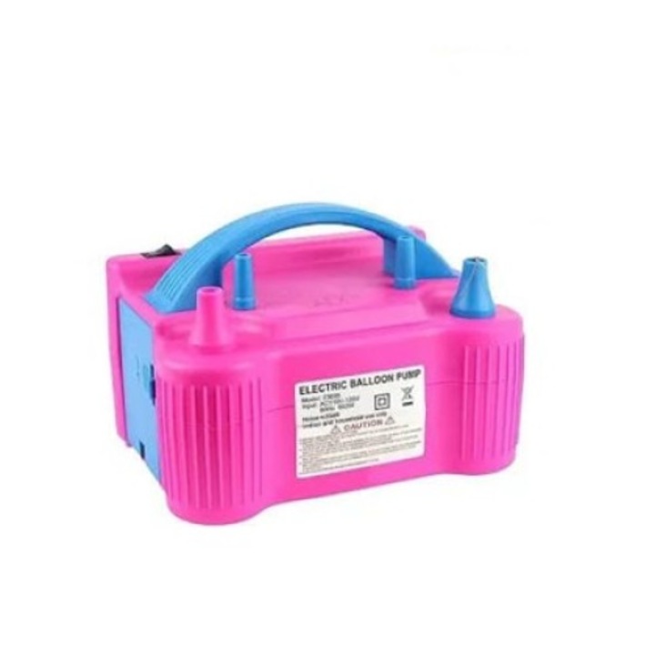 Помпа за надуване на балони РР Електрическа Розова