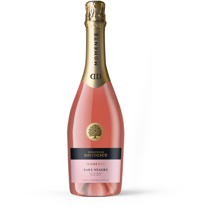 Vin Spumant Domeniile Davidescu, Rara Neagra, Rose, Brut, 0.75l