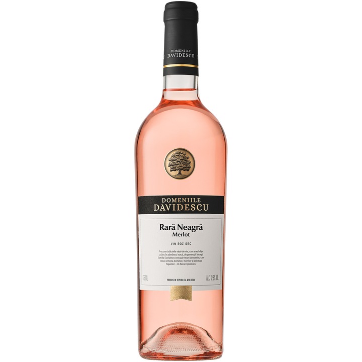 Vin Rose Domeniile Davidescu, Rara Neagra & Merlot, Sec, 0.75