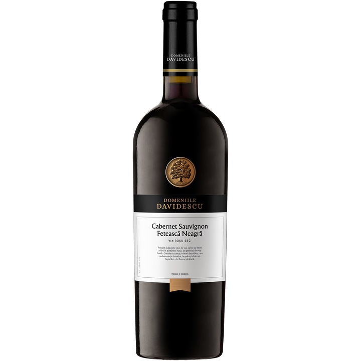 Vin Rosu, Domeniile Davidescu, Cabernet Sauvignon &Feteasca Neagra, sec 0.75