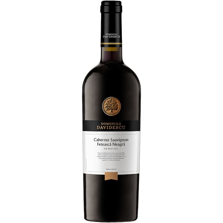 Vin Rosu, Domeniile Davidescu, Cabernet Sauvignon &Feteasca Neagra, sec 0.75