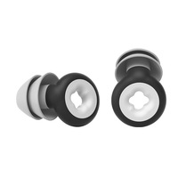 Dopuri de urechi impermeabile multifunctionale pentru inot, Silicon, Negru