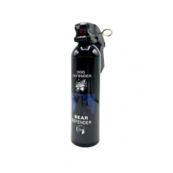 Spray Autoaparare Bear Defender impotriva Ursilor si a Animalelor Agresive, 600ml, negru