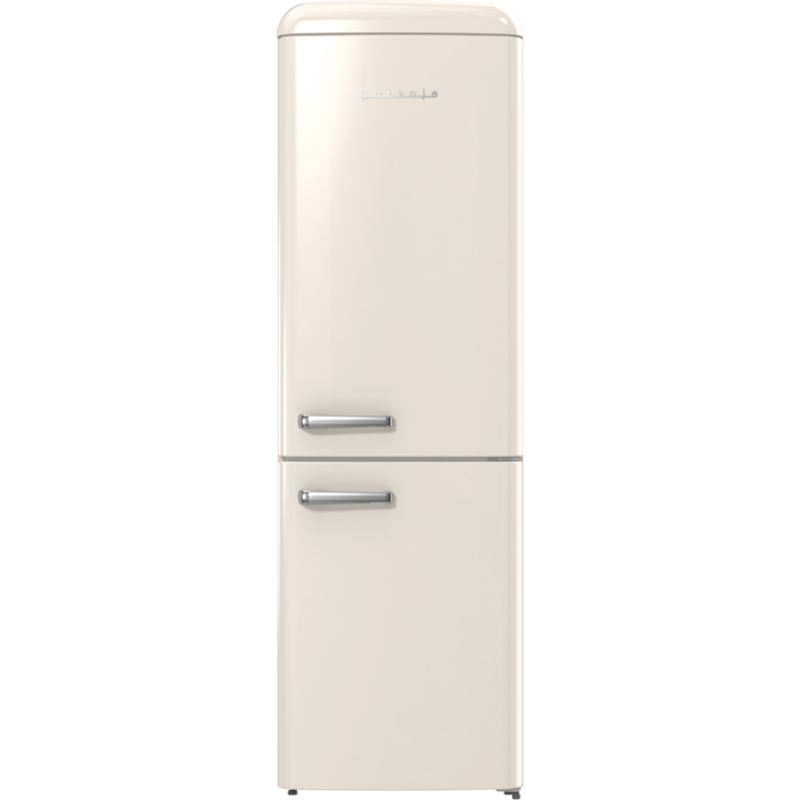 Gorenje ONRK619DC Retró kombinált hűtőszekrény, 300l, M: 194 cm, HumidityControl, TotalNoFrost, E energiaosztály, Bézs