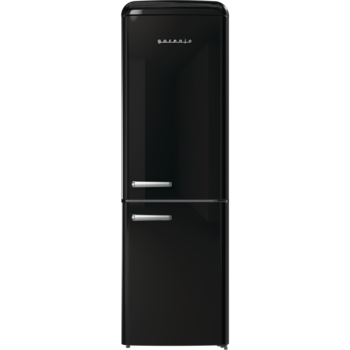 Combina frigorifica retro Gorenje ONRK619DBK, 300l, H: 194 cm, HumidityControl, TotalNoFrost, clasa energetica E, Negru