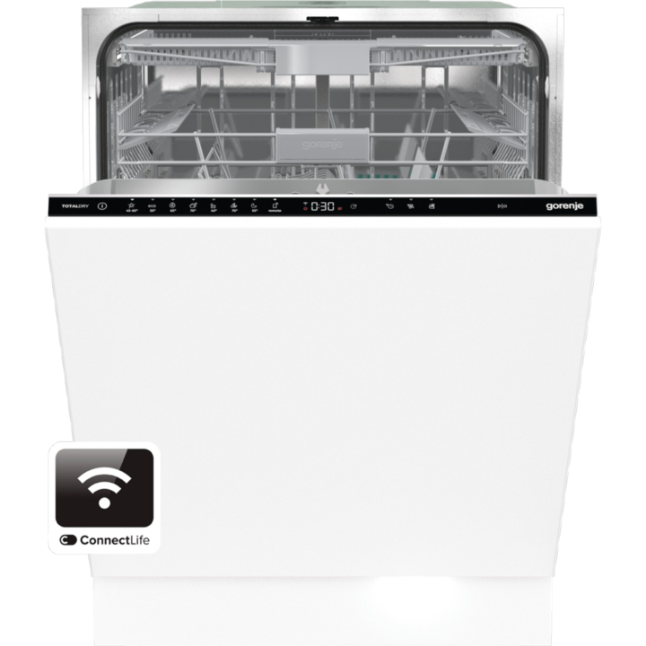 Gorenje GV673B60 Beépíthető mosógatógép, 60 cm, 16 teríték, 7 program, TouchControl, B energiaosztály, Fehér