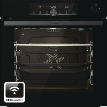 Cuptor incorporabil Gorenje BPSA6747DGWI, 77l, SteamAssist, HomeMadePlus, GentleOpen, clasa energetica A+, Negru