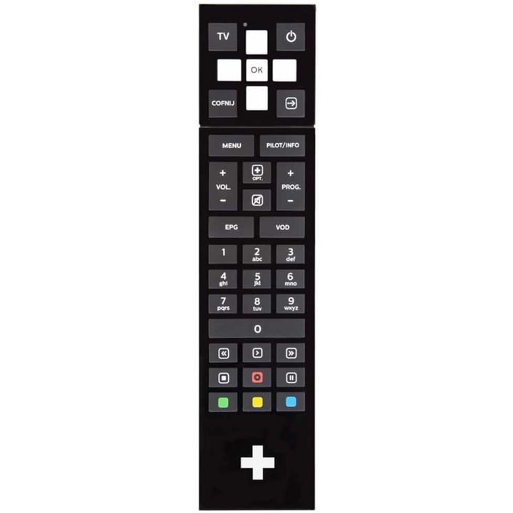 Telecomanda decodor TV NC+, Negru