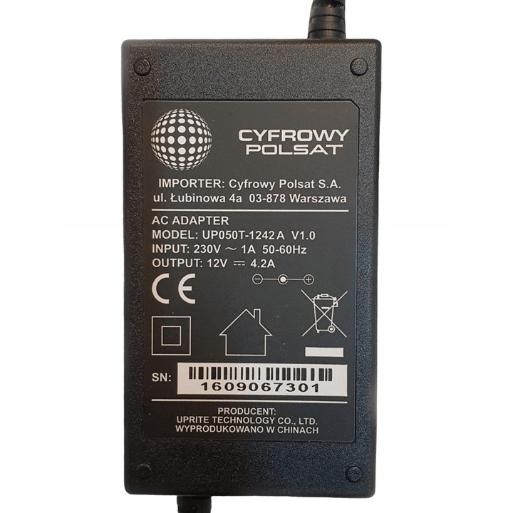 Sursa de alimentare pentru decodor, negru