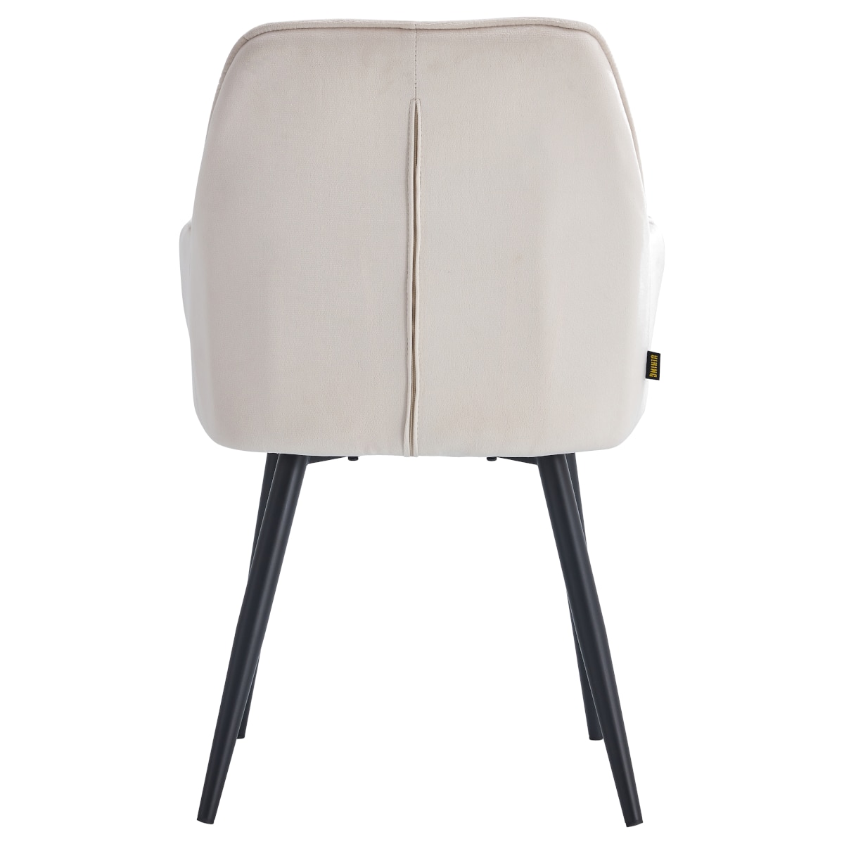 Scaun tapitat catifea prince 45 x 56 x 82 cm viking crem emag ro