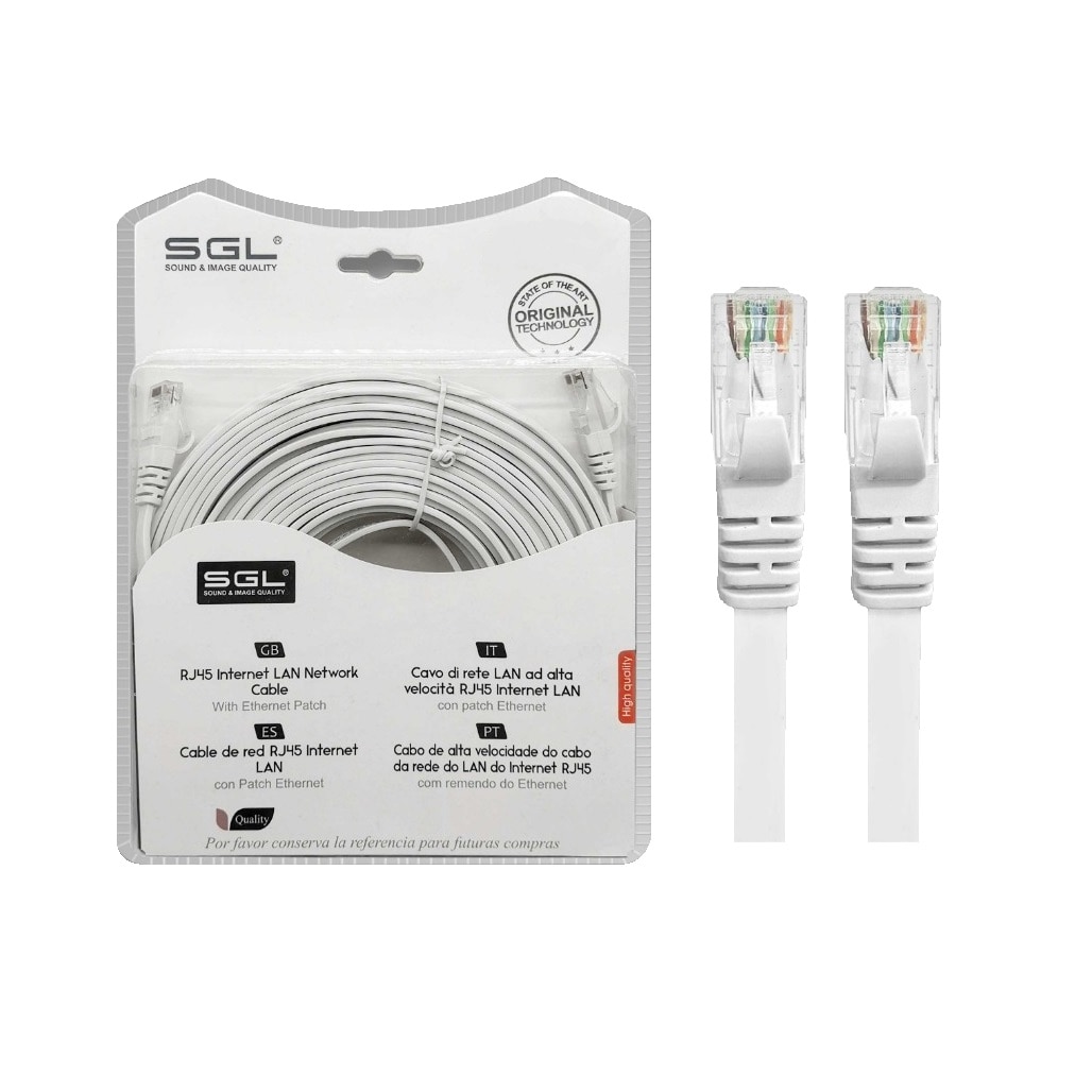 CAVO ETHERNET DI RETE LAN INTERNET CAT6 10-15-20-30M METRI MODEM